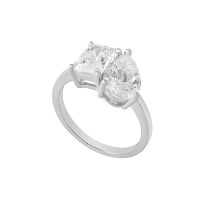 sterling silver ring 2 cz in ireland