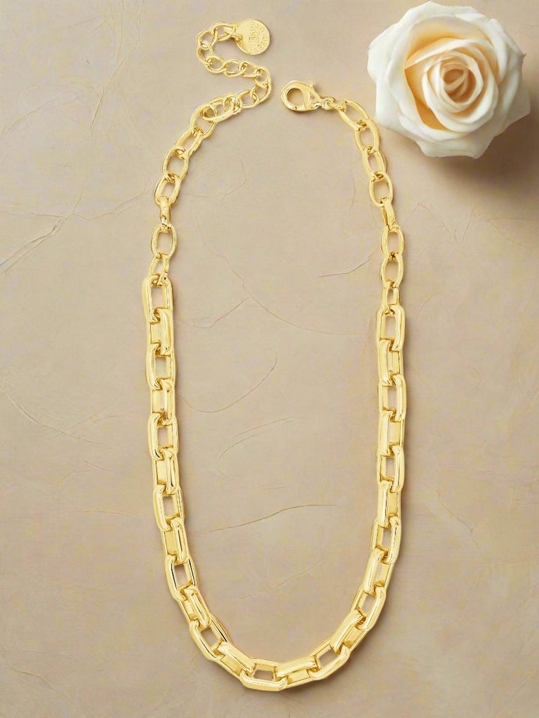 gold paperclip chain