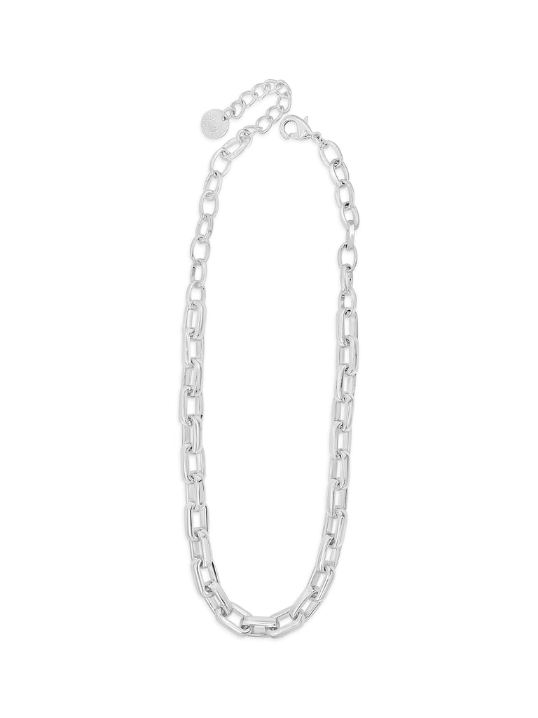 silver paperclip chain