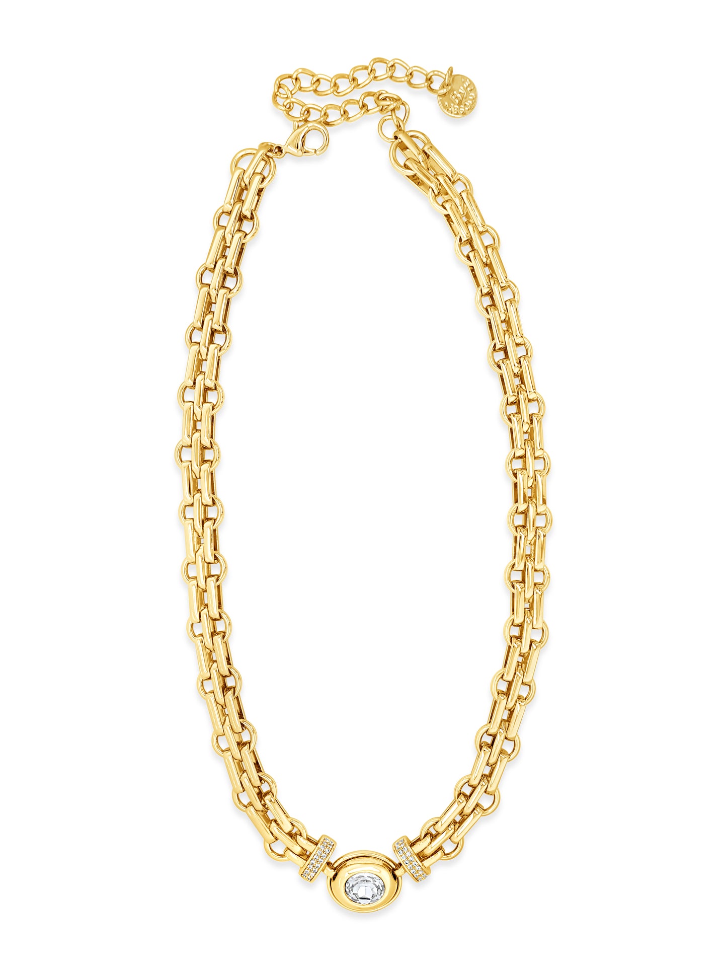 Absolute Jewellery Crystal Radiance Gold 20" Statement Necklace