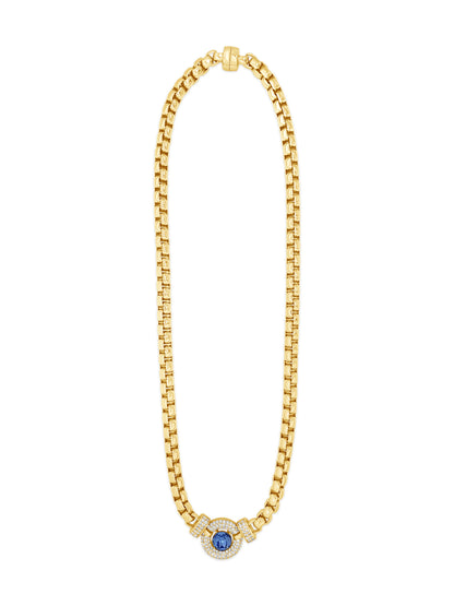 Absolute Jewellery Crystal Halo Necklace Magnetic Clasp