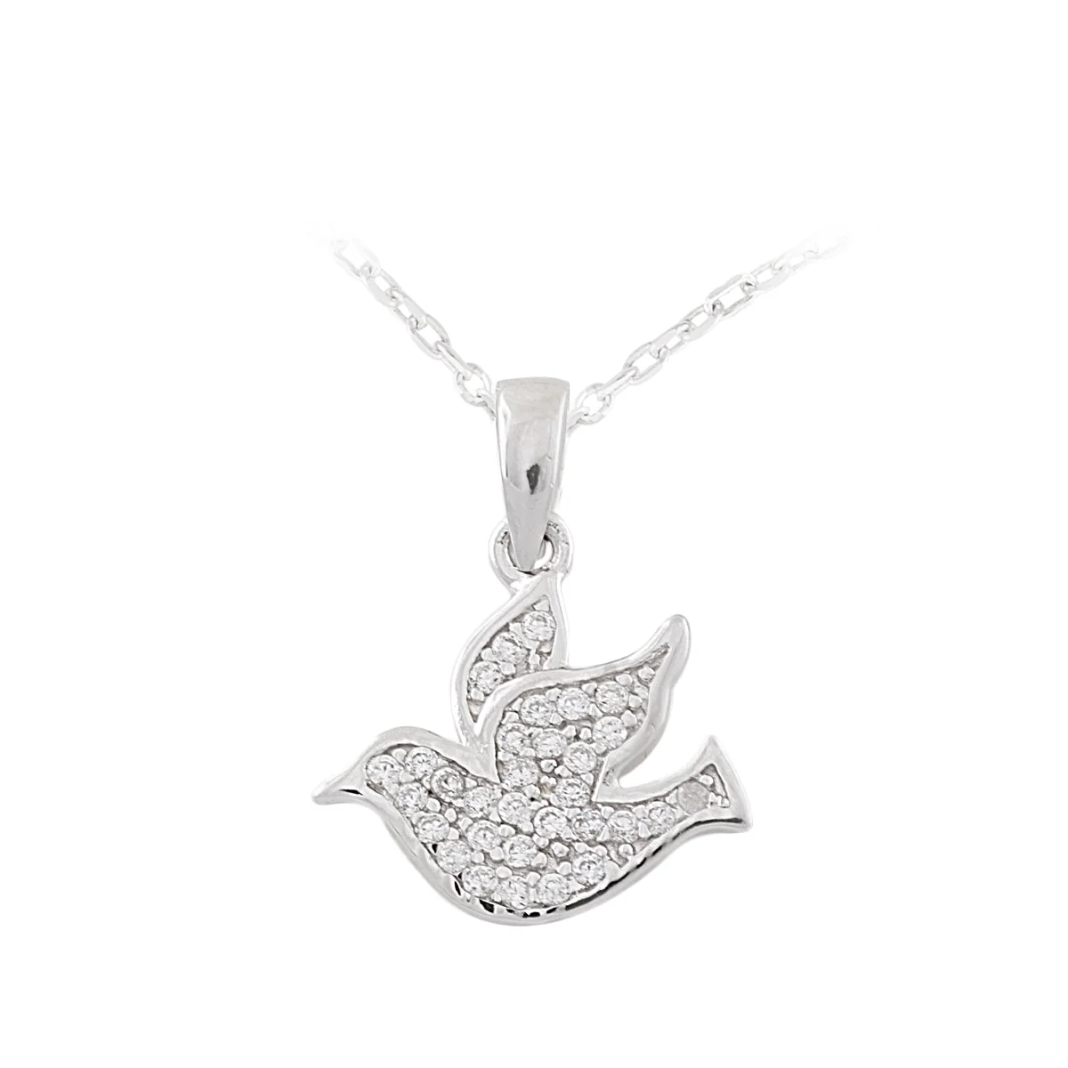 Sterling Silver Confirmation Dove Pendant - girls jewellery ireland