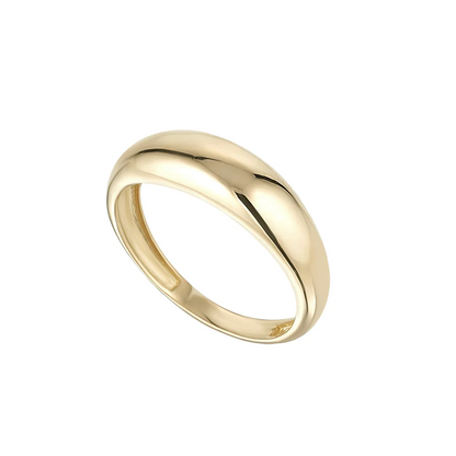 9ct Yellow Gold Balbous Band Ring