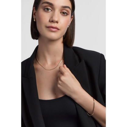 9ct Yellow Gold Snake Chain Bracelet