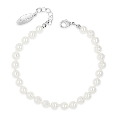 Absolute Jewellery Classic 6mm White Pearl Bracelet