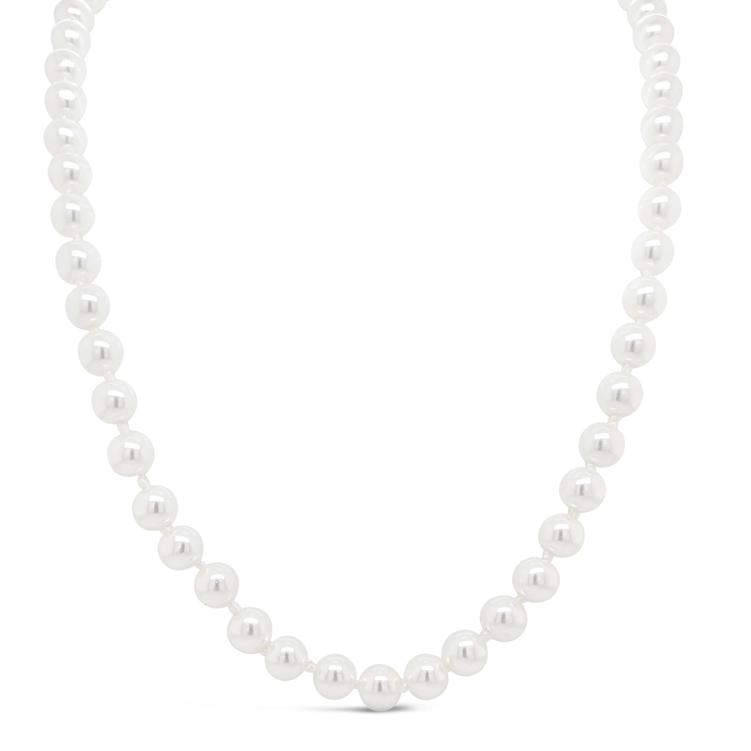 Absolute Jewellery Elegance Single-Strand Pearl Necklace 4 colours