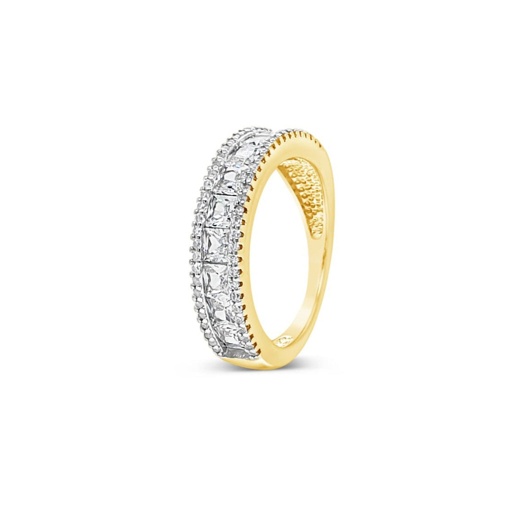 Silver & Gold Channel Dress Ring