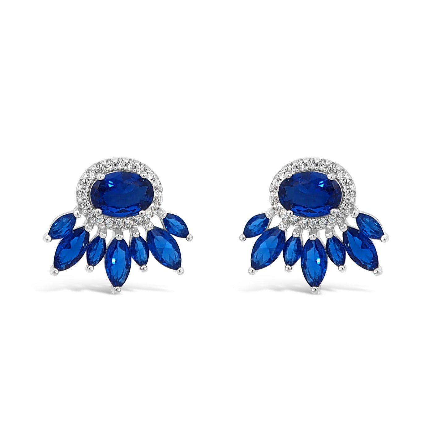 glamouruous saphire earrings