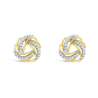 gold & silver stud earrings for ladies