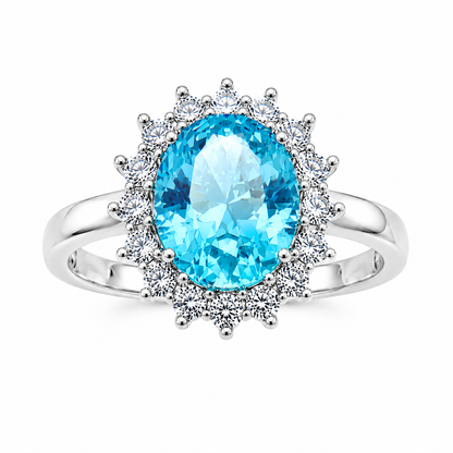 925 silver squamarine blue ring for women - eva victoria ireland