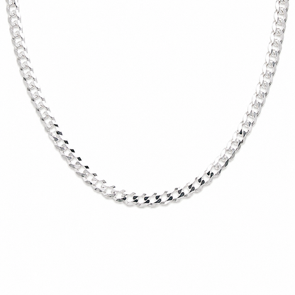 Sterling Silver Curb Chain 7mm for men in ireland