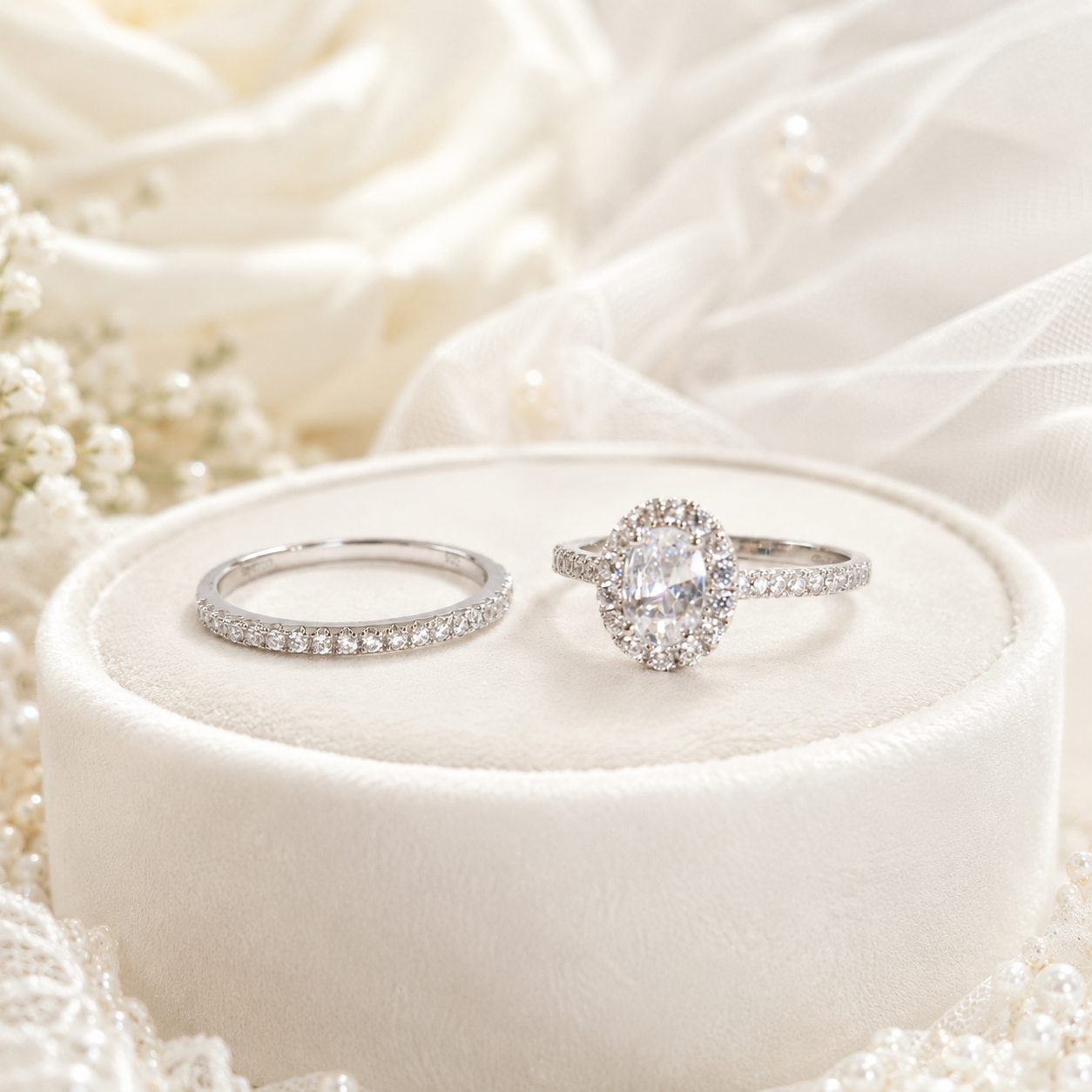 luxury silver rings set for women in ireland