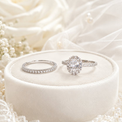luxury silver rings set for women in ireland