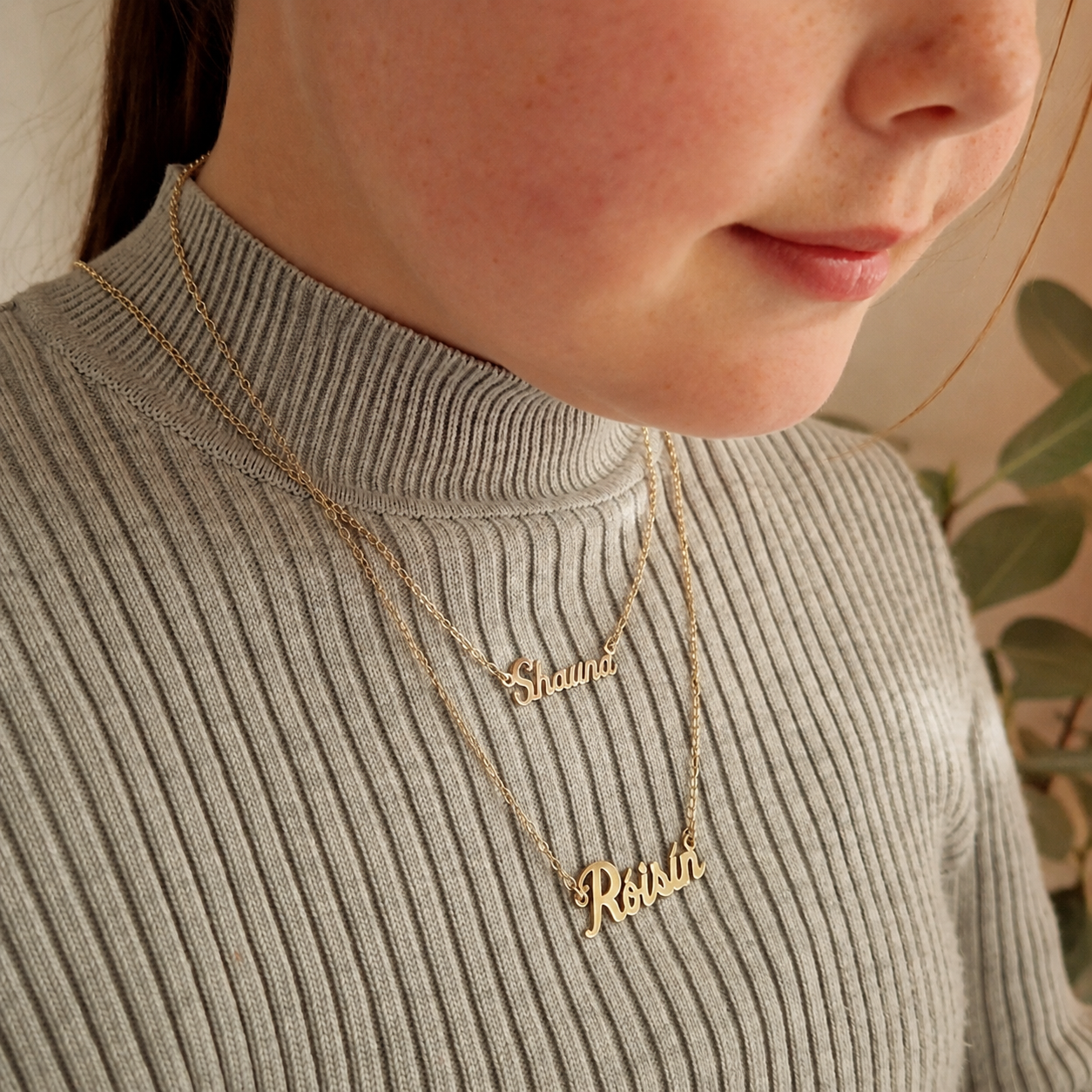 name necklace for kids - eva victoria ireland