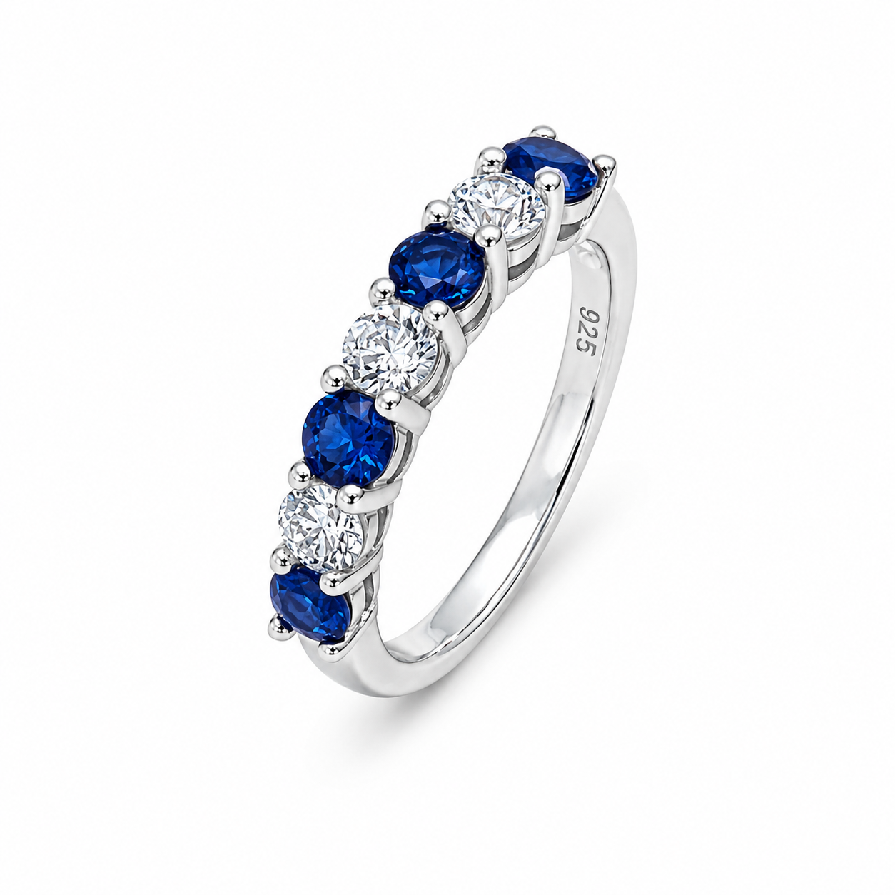 Sterling Silver Sapphire Eternity Band in ireland