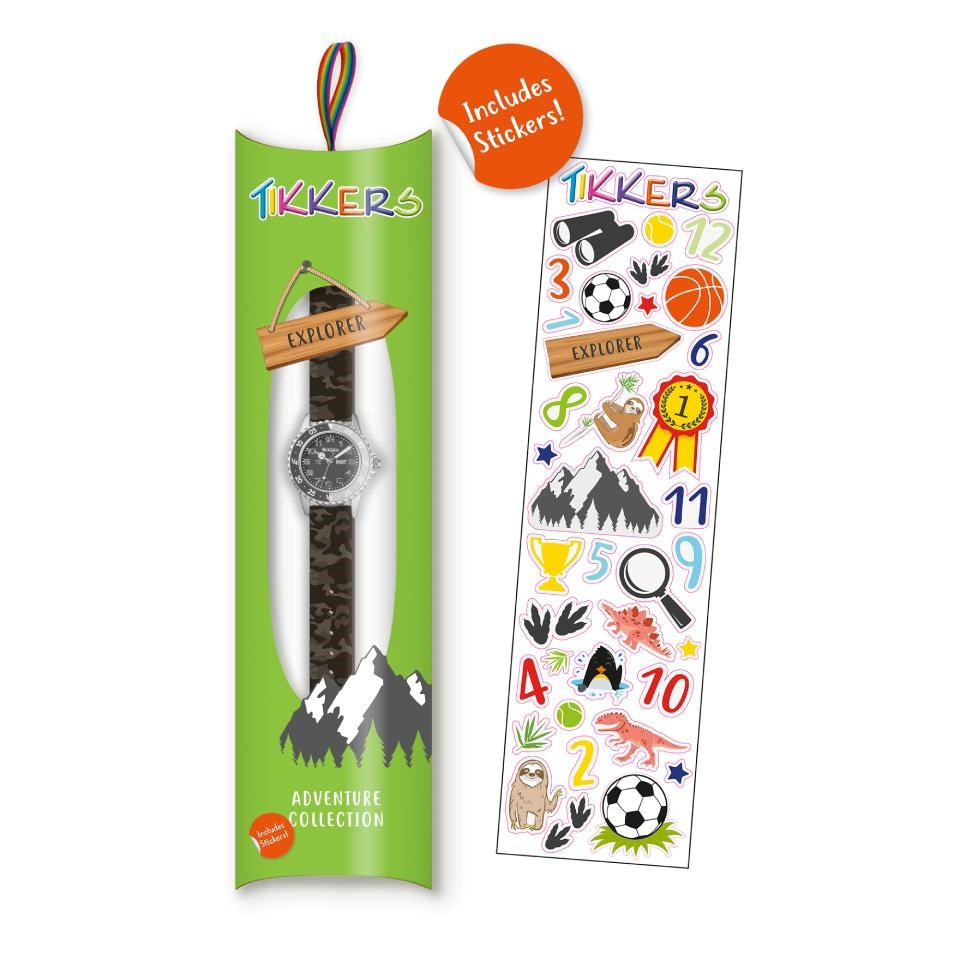 Tikkers Camouflage Time Teacher Children's Watch