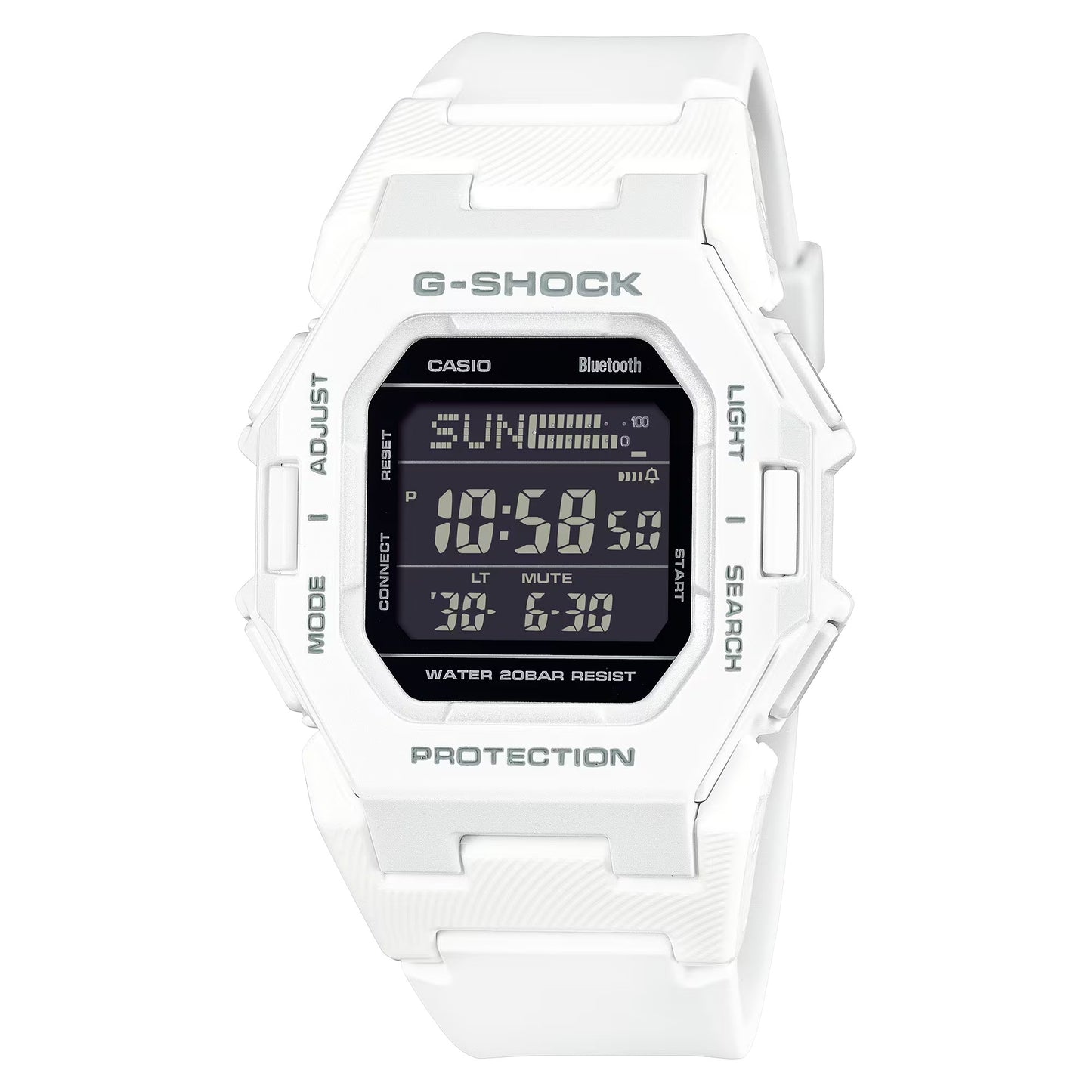 Casio G-Shock GD-B500-7ER Slim Digital Bluetooth Watch White