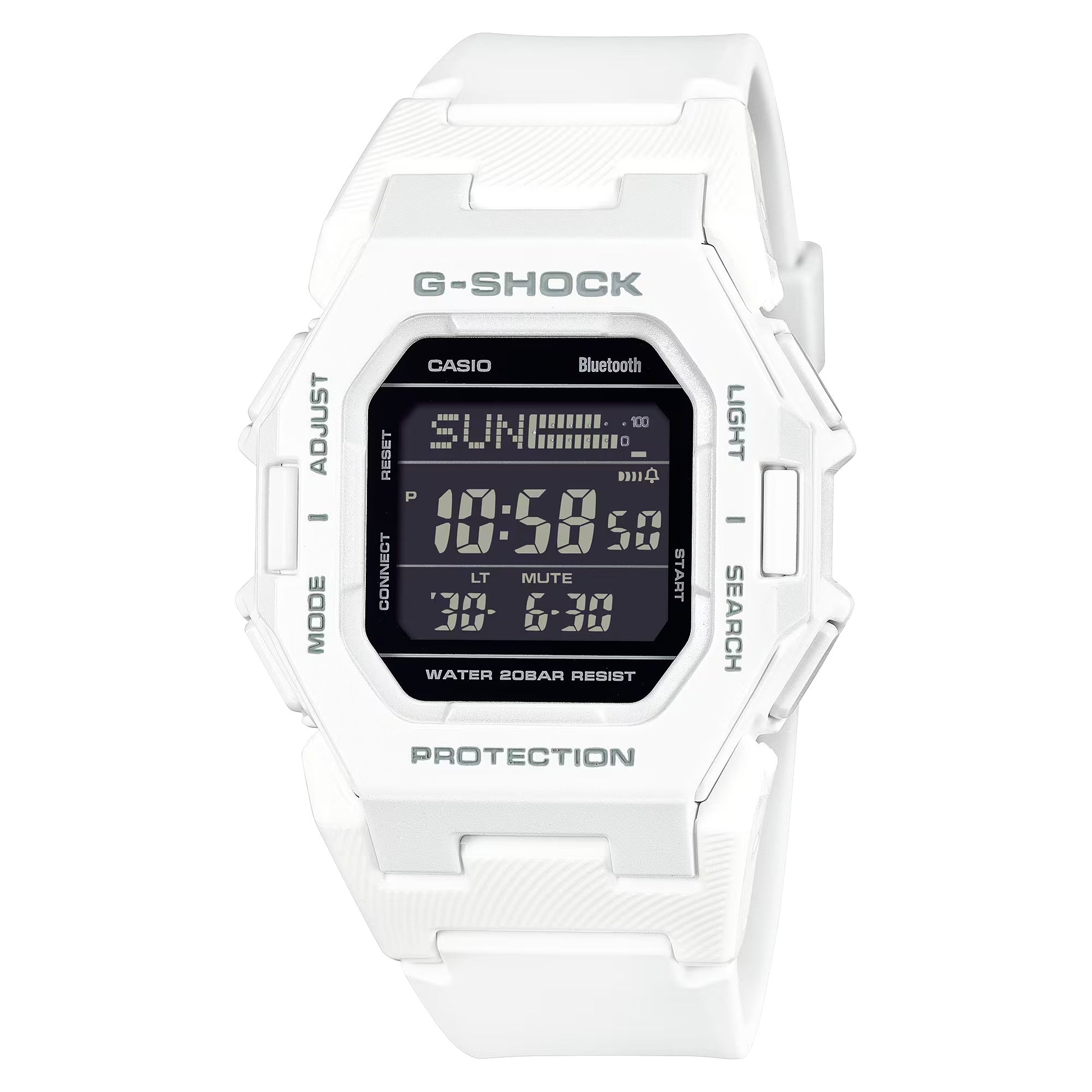 Casio G-Shock GD-B500-7ER Slim Digital Bluetooth Watch White