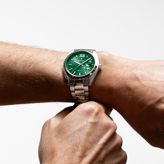 Festina F20707/8 Green Dial Stainless Steel Men's Watch