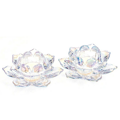 Newgrange Living Unicorn Lustre Lotus Tealight Pair