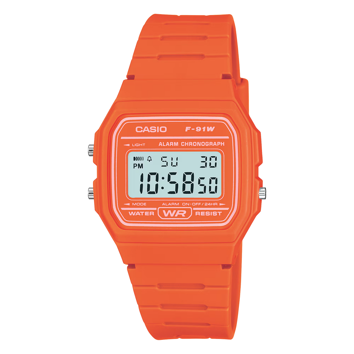 Casio Iconic Vintage Yellow Digital Watch Model F-91WC-4AEF