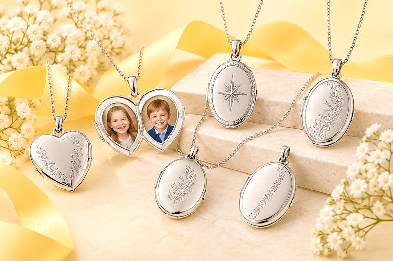 Personalised sterling silver photo lockets and photo locket jewellery in Ireland at Eva Victoria