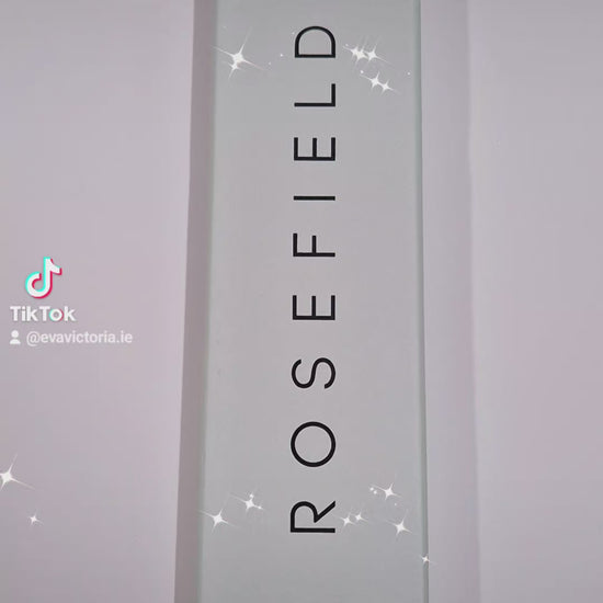 Gold Rosefield Boxelle watch with champagne dial - personalised engraving Ireland