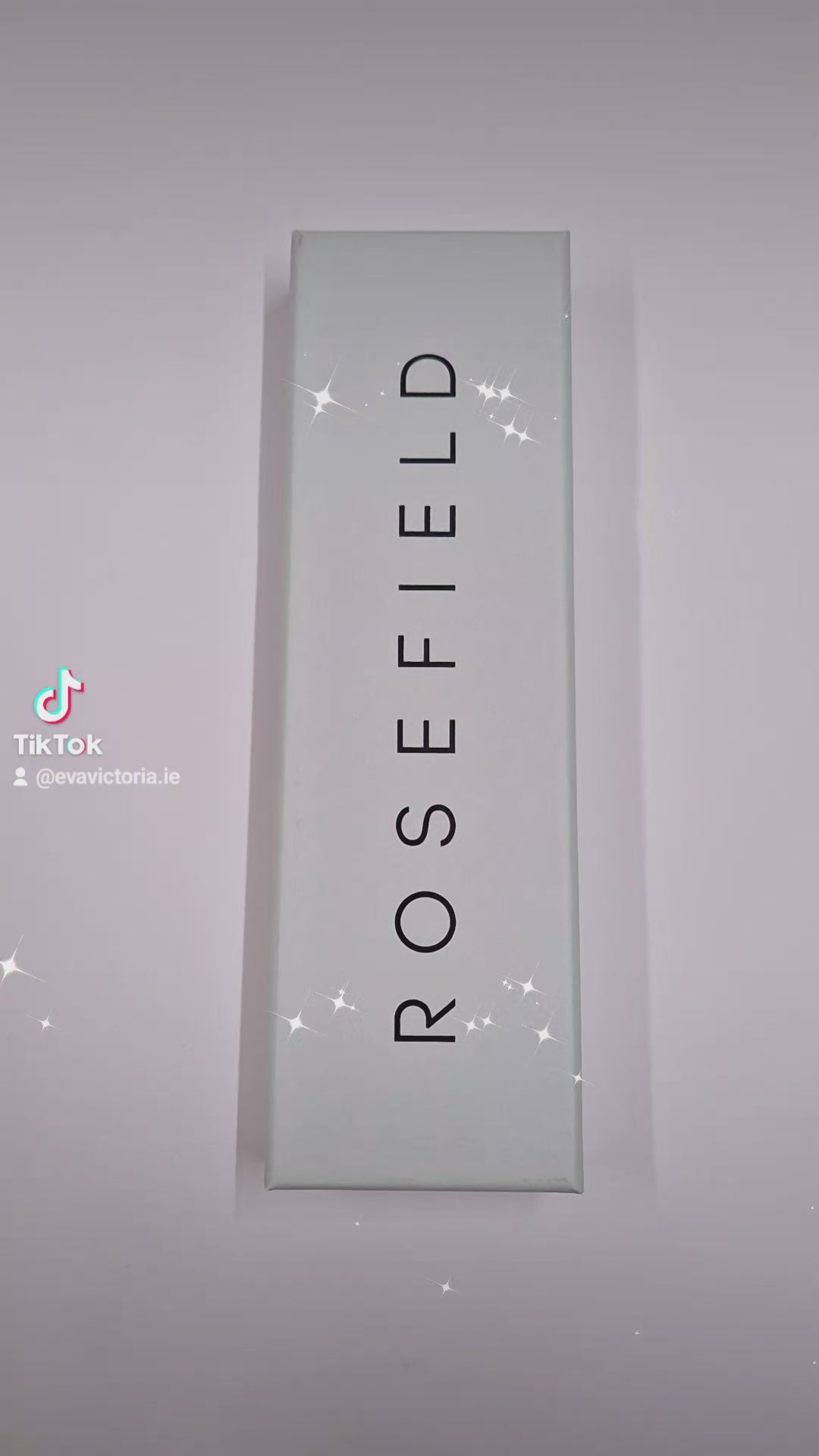 Gold Rosefield Boxelle watch with champagne dial - personalised engraving Ireland