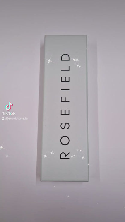 Gold Rosefield Boxelle watch with champagne dial - personalised engraving Ireland