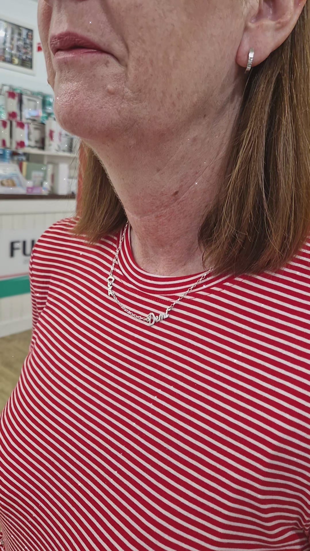 sterling silver name necklace eva victoria ireland