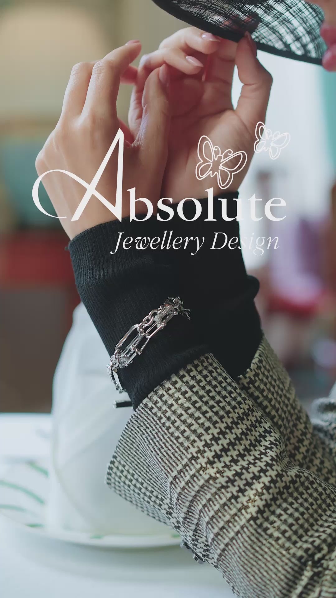 Absolute Jewellery Paperclip T-Bar Jewellery set in silver - Eva Victoria Ireland