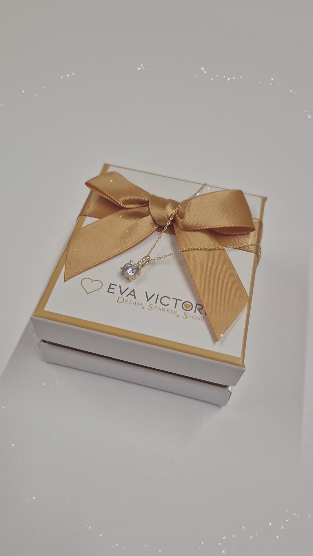 9ct gold dainty cubic zirconia pendant for women in ireland eva victoria