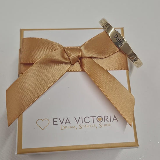 gold claddagh baby bangle eva victoria ireland