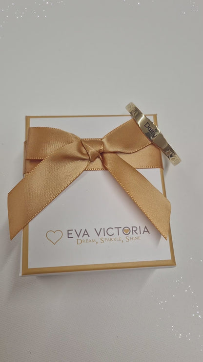 gold claddagh baby bangle eva victoria ireland