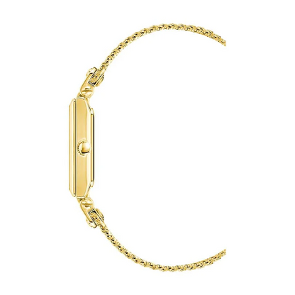 Anne Klein Rectangular Case Mesh Gold Bracelet Watch