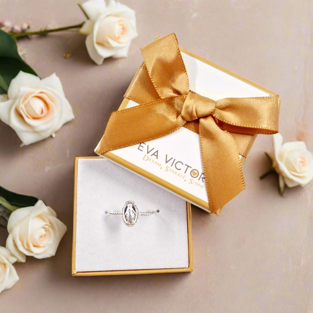 Sterling Silver Miraculous Medal Ring