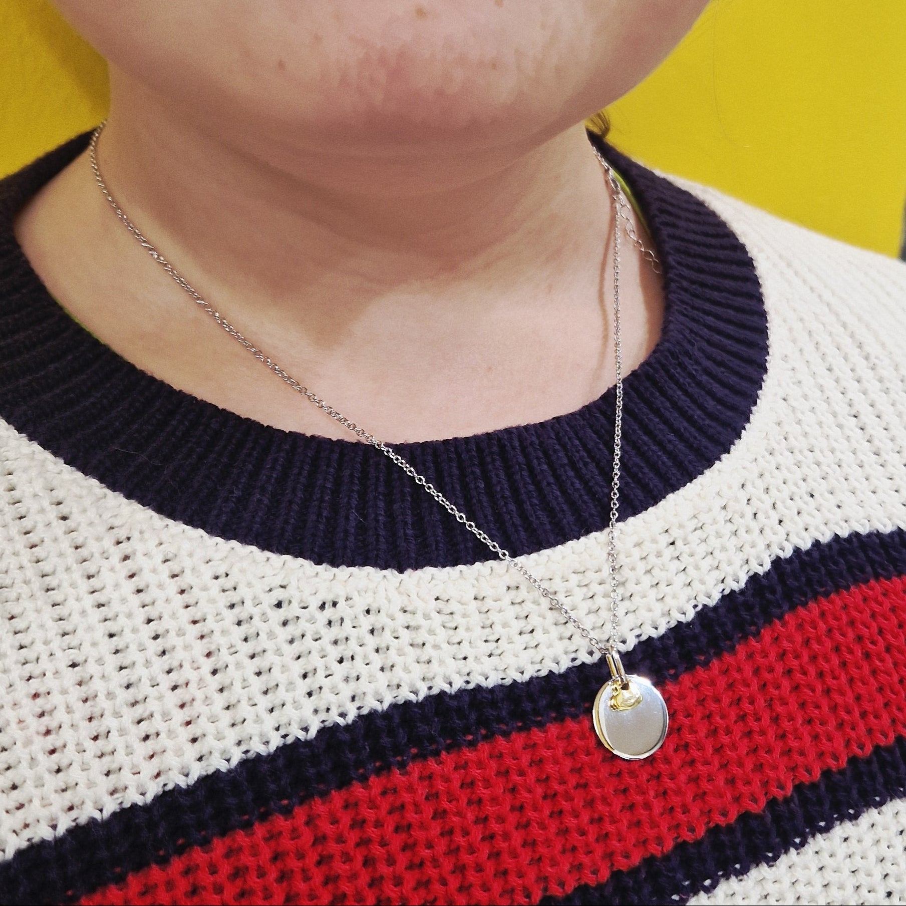 personalised disk necklace for girls - eva victoria ireland