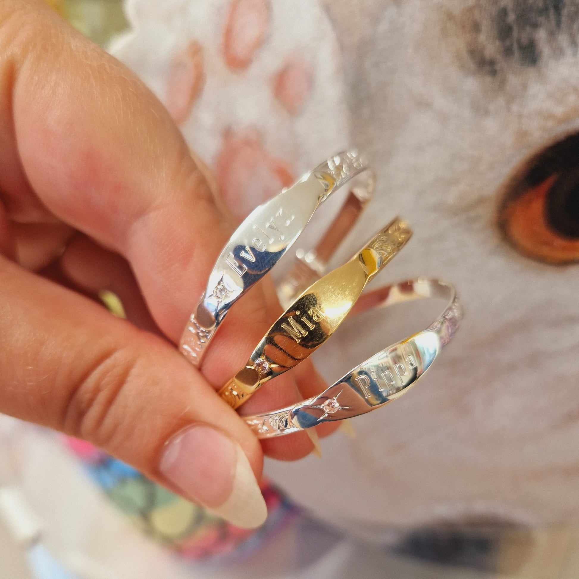 Baptism Confirmation Ring For Daughter Christening Baby Bangle