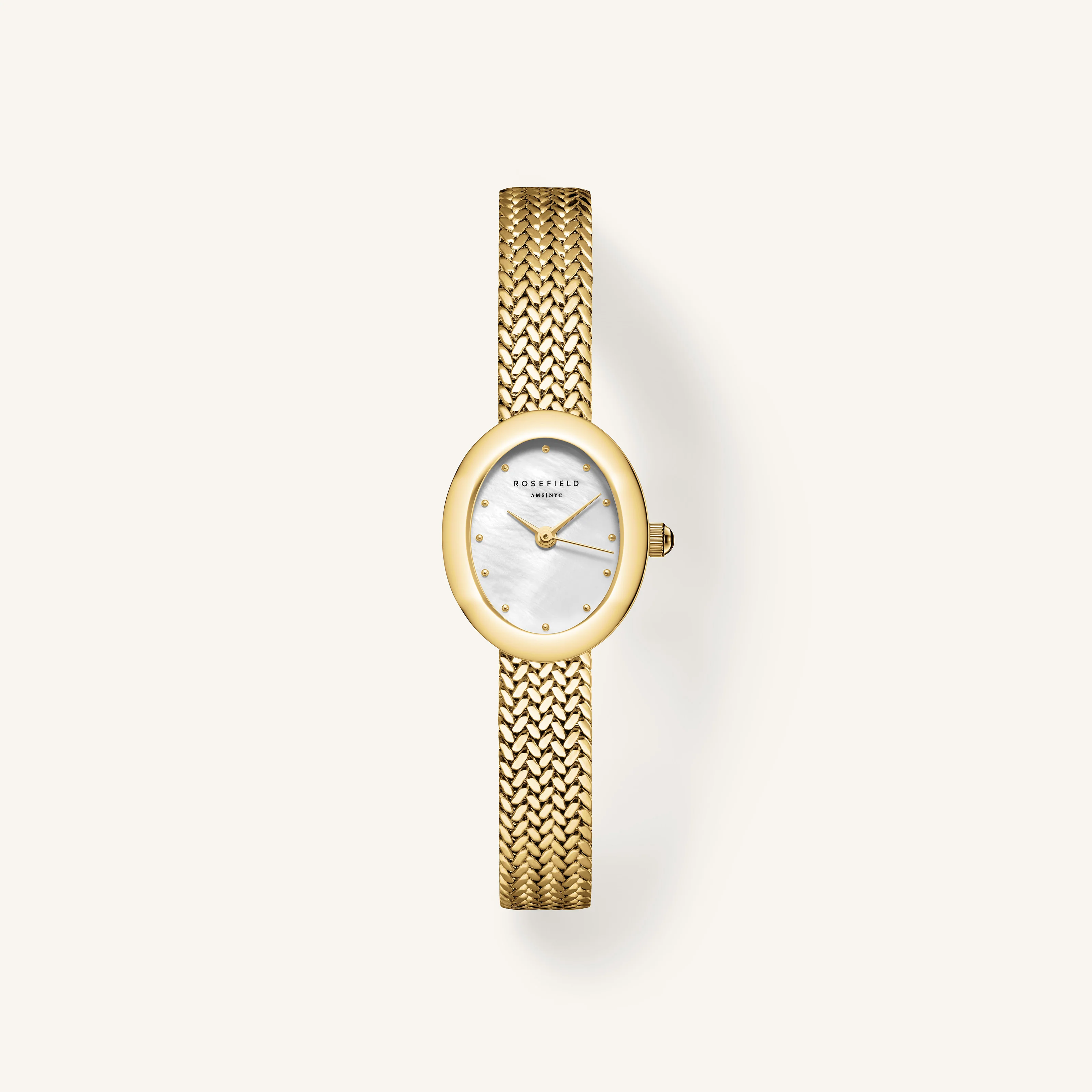 Rosefield Mini Oval Gold Watch in Ireland