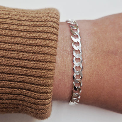 silver curb bracelet - buy in ireland