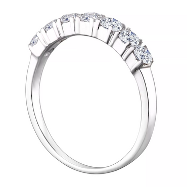 Sterling Silver Cubic Zirconia Eternity Ring