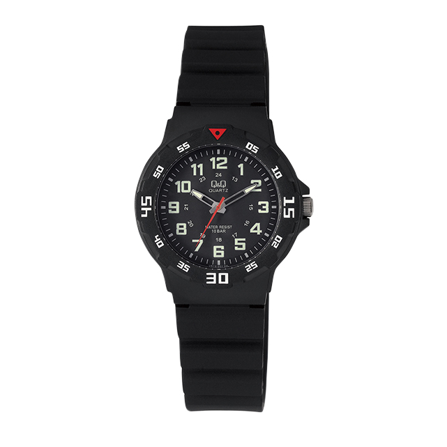 Q&Q Boys Black Sports Watch Model AY14464BK