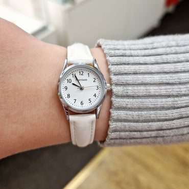 Classic Communion White Watch & Interchangeable Pink Strap