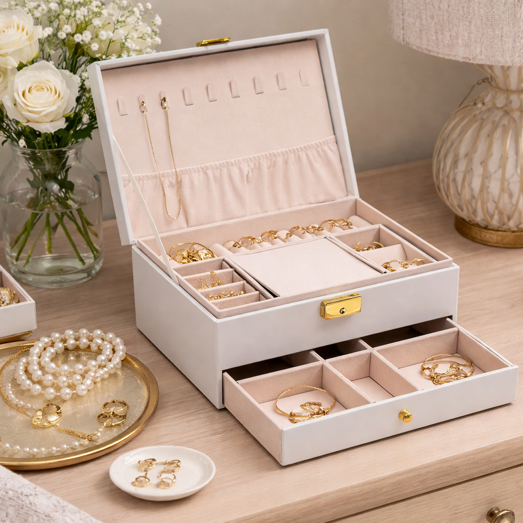 Newgrange Living White Jewellery Box