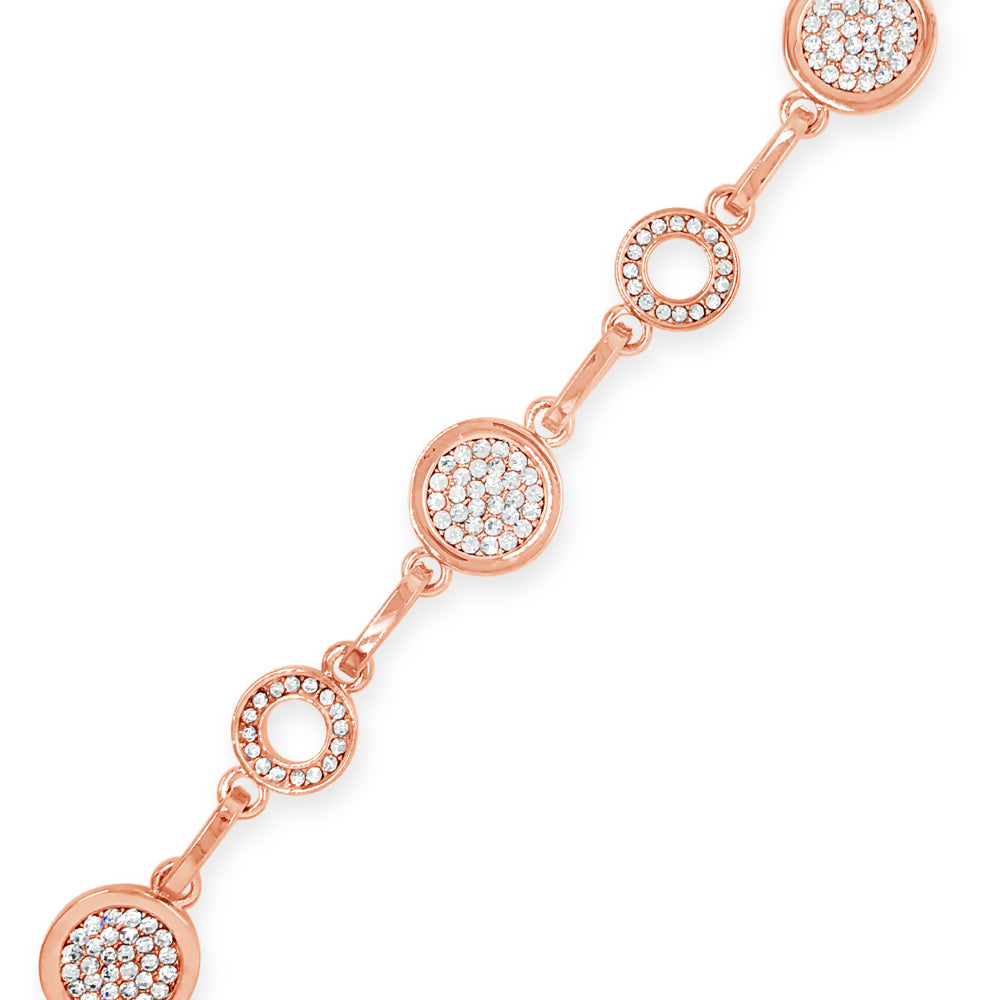 Shop Arina Rose Gold Clear Crystals Bracelet Gift Set