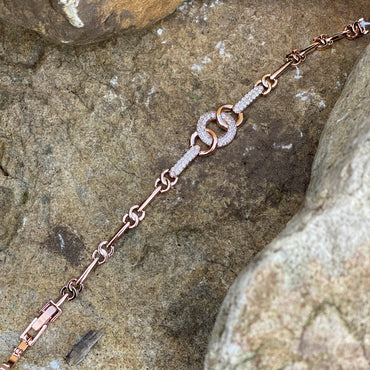 Shop Channel Rose Gold Multi Circles Bracelet 