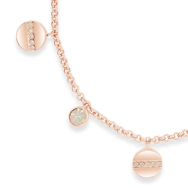 Shop Bella Rose Gold Charms Chain Bracelet