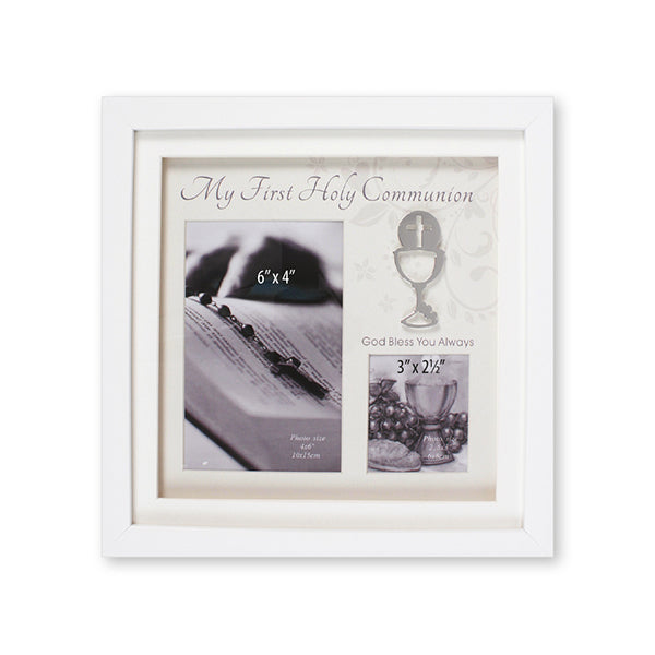 My Communion White Photo Frame with 2 photos