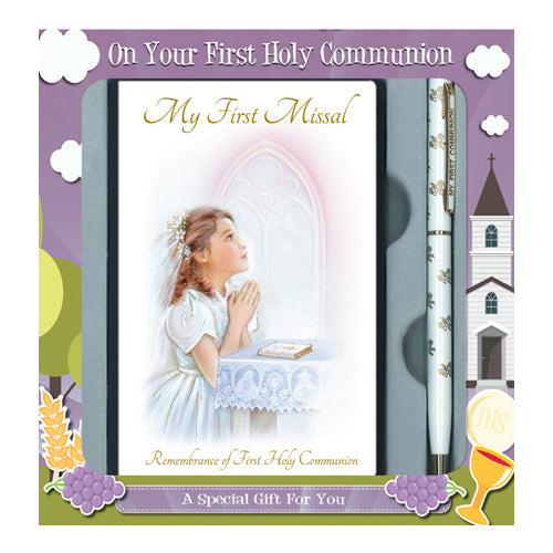 My 1st Missal First Holy Communion Book & Pen Girl Gift Set Ireland