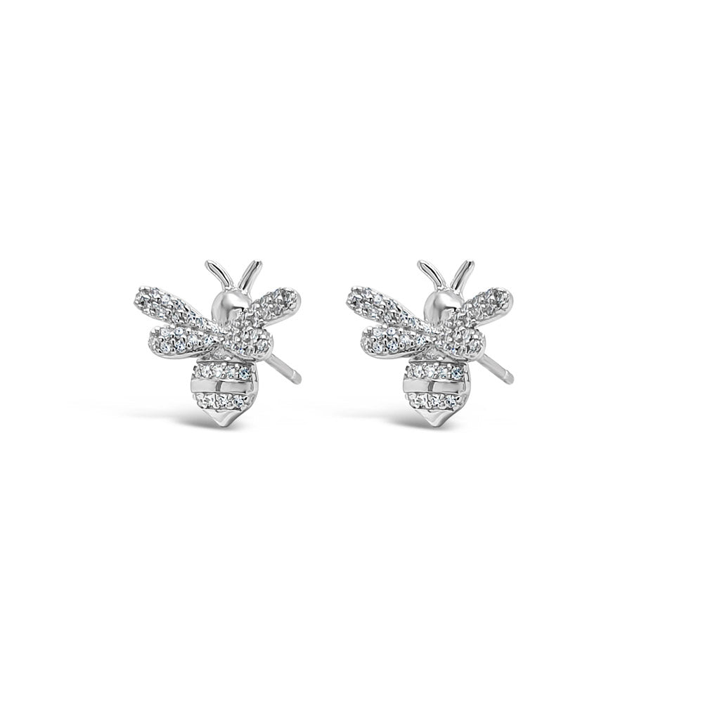 Queen Bee Children Sterling Silver Earrings 